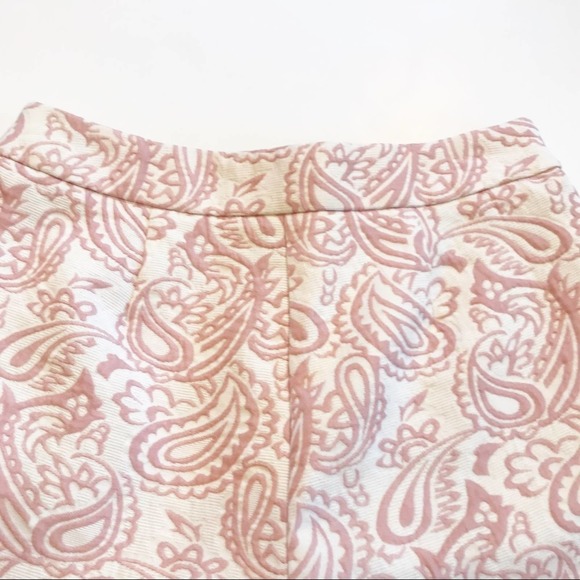 Victoria Beckham For Target Pleated Jacquard Blush Pink Shorts 0 - Picture 9 of 13